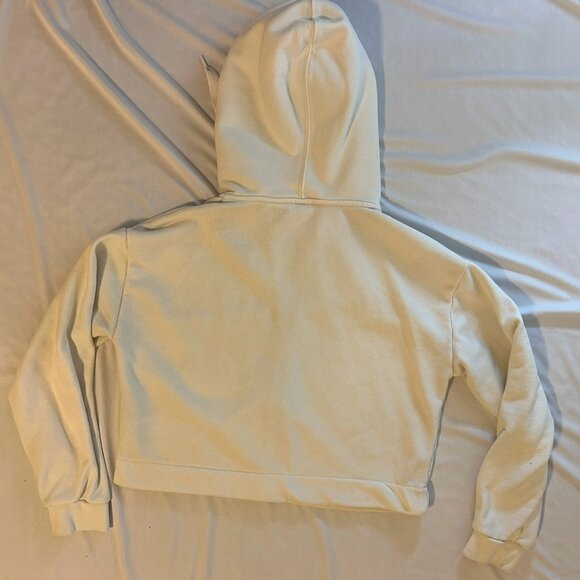 levi's Cream Cropped Zip Hoodie, Size XS - Picture 4 of 7